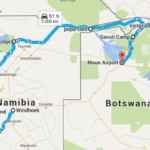 windhoek-victoria-falls route map