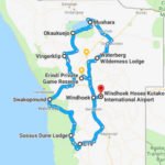 Routen Karte Namibia Selbstfahrer Rundreise
