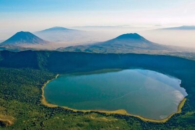 Tansania Safari Ngorongoro Krater Luftaufnahme